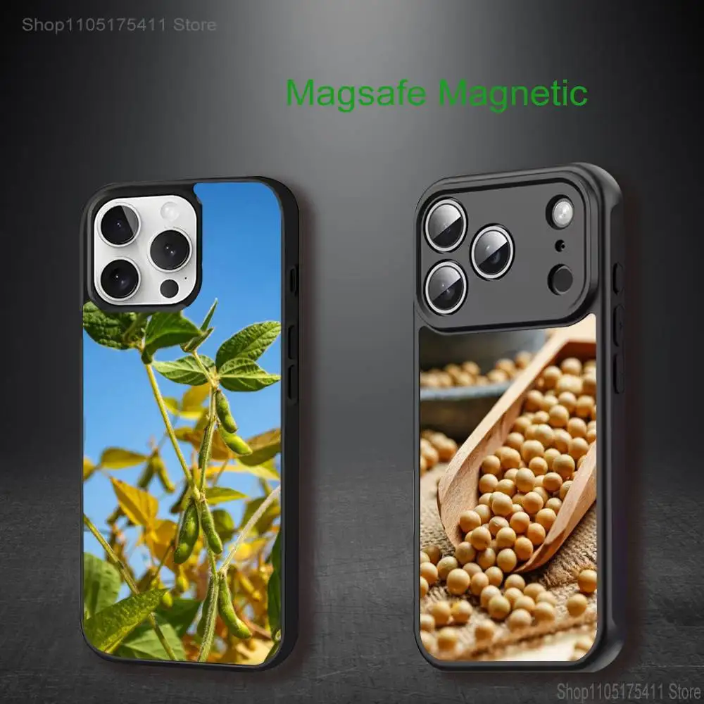 

Plump Poybeans Phone Case For iPhone 17,16,15,14,13,12,11,Pro,Max,Plus,Mini,SE4,E Magnetic Magsafe Wireless Charging