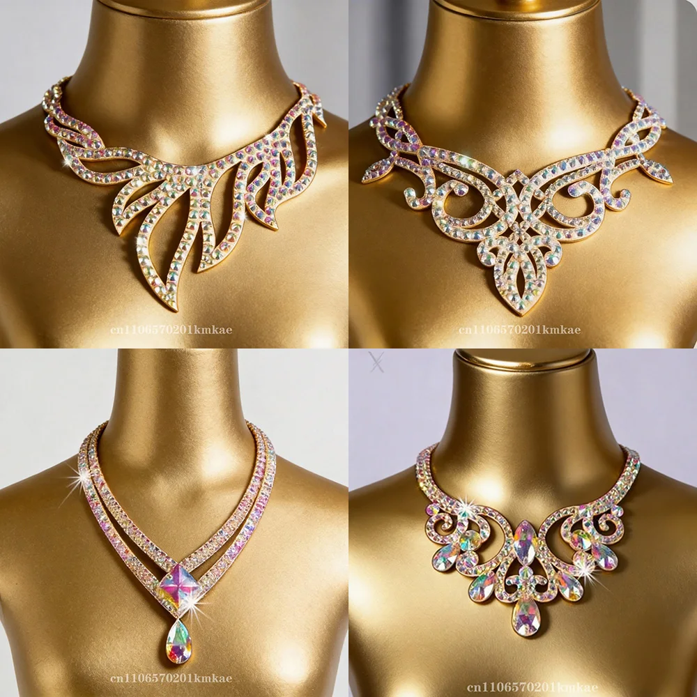 Belly Dance Necklace Female Adult Latin Stage Professional Performance Competition Accessories National Standard Dance Chain