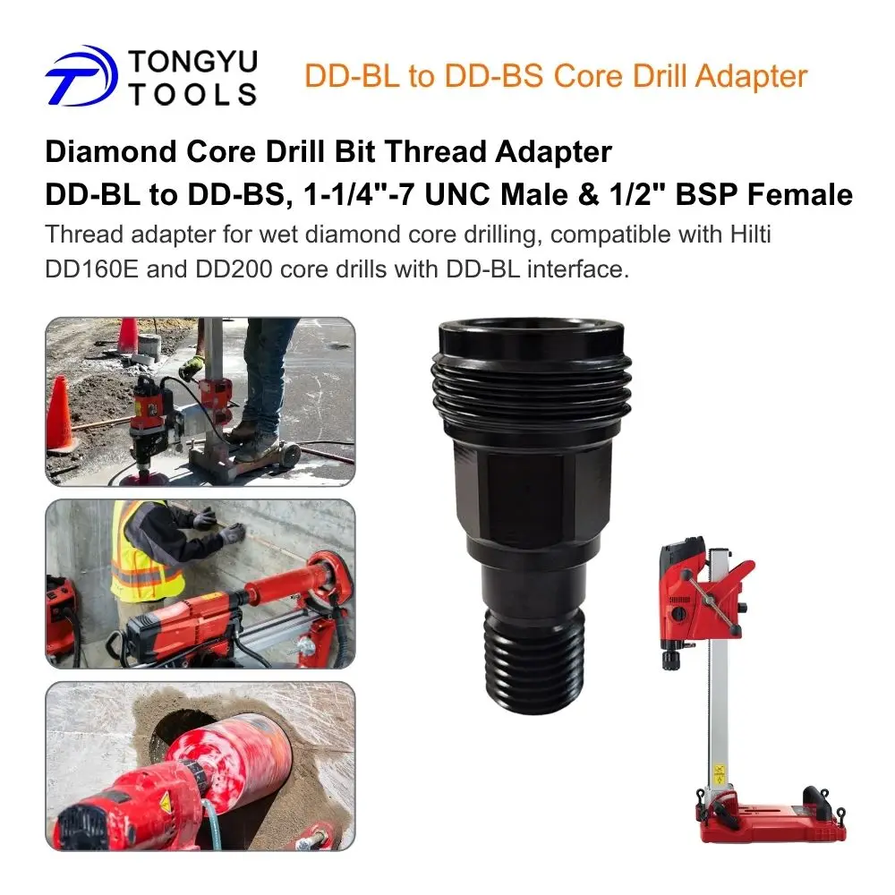 DD-BL to DD-BS Diamond Core Drill Adapter 1-1/4