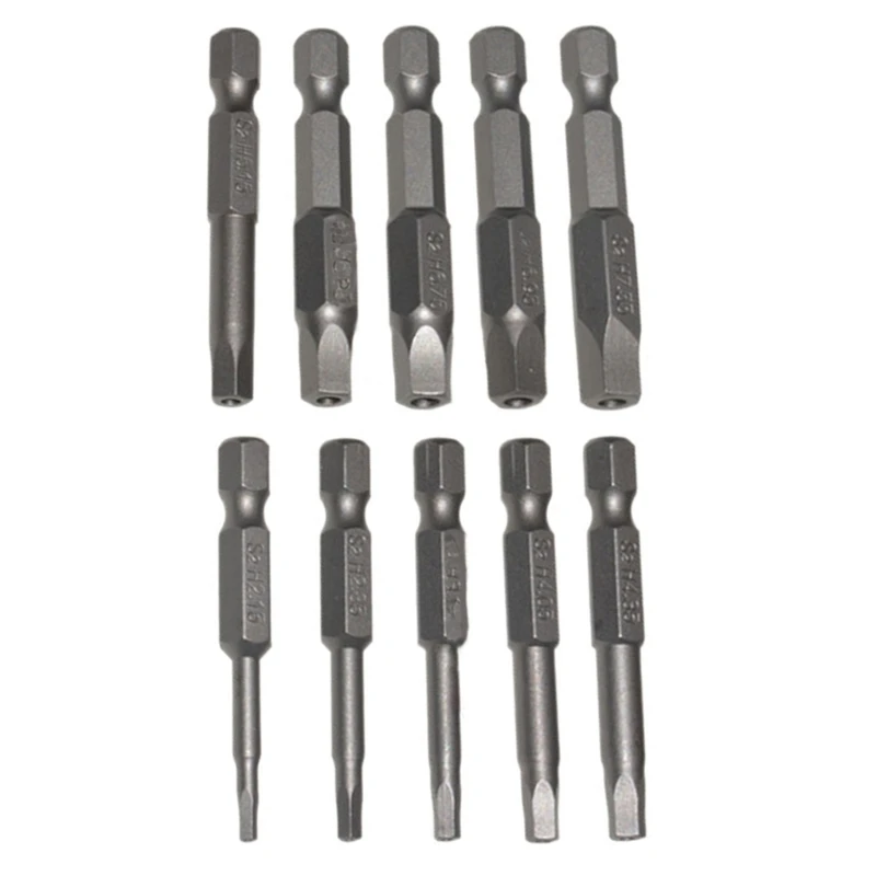10pcs/set Screwdriver Bit Set 50mm Length/2inch Length 1/4 Inch Shank Dropship
