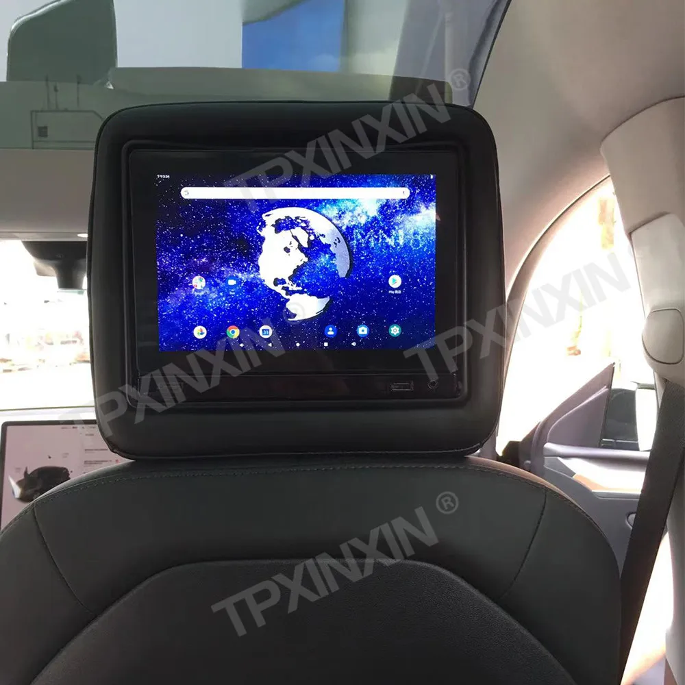 Premium Design Auto Accessories For Tesla Headrest Car Radio DVD Player High Quality HeadUnit Android System dsp WIFI  HD SCREEN