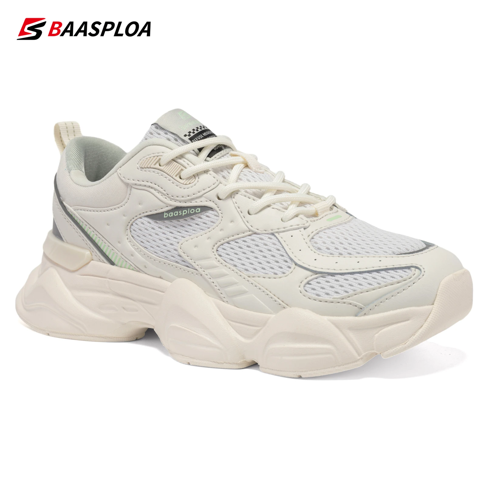 Baasploa New Women Running Shoes Breathable Casual Sneakers for Women Fashion Comfort Casual Sneakers Non-Slip Height Increasing