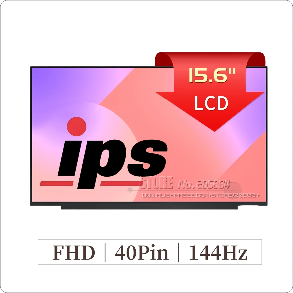 

Новый ЖК-экран подходит для B156HAN08.0 B156HAN08.2 B156HAN08.4 NV156FHM-N4N 144 Гц IPS FHD 1920x1080