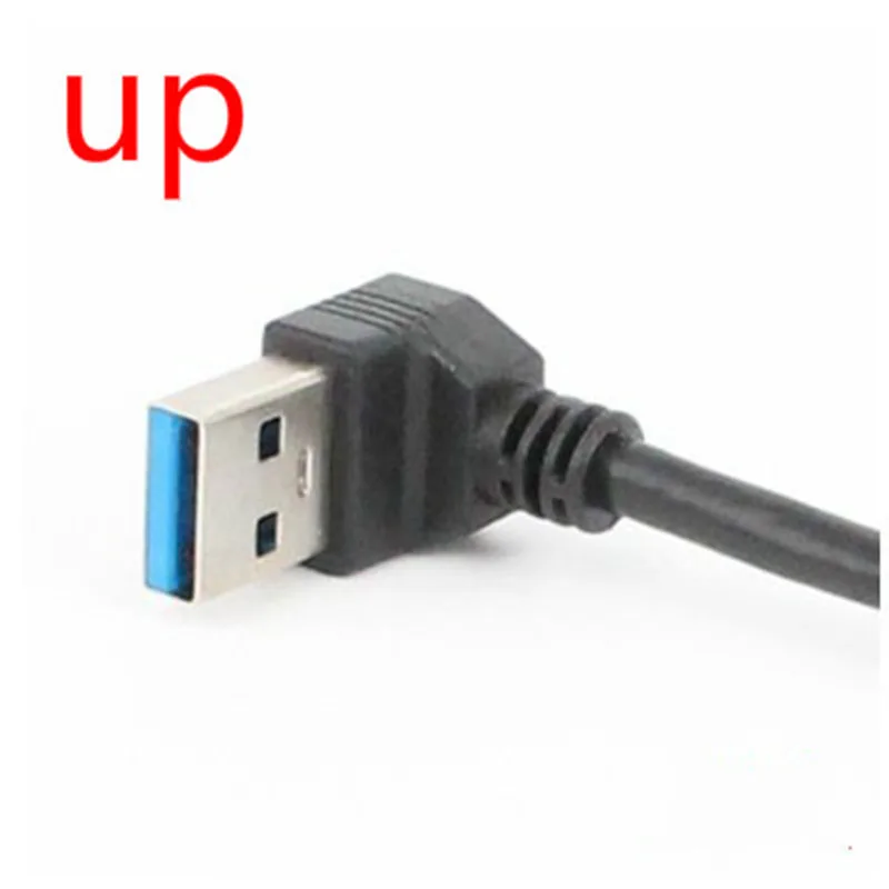 USB 3.0 Extension Cable USB 3.0 Male to Female Adapter Right/Left/Up/Down 90 Degree Angle Data Sync Fast Charging For Laptop PC