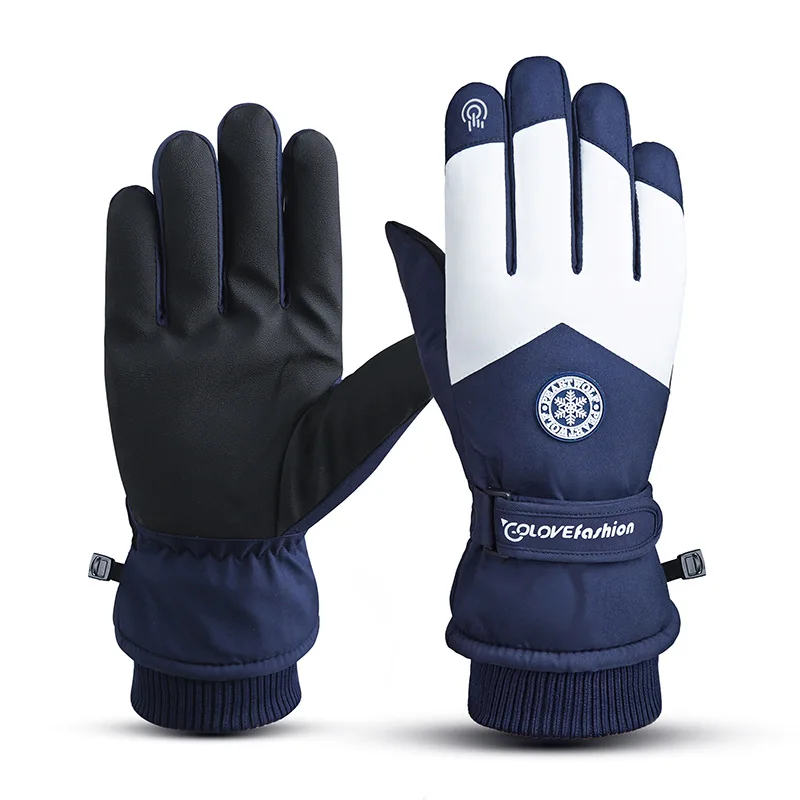 Winter Ski Gloves Touchscreen Compatible Waterproof Anti-Slip Thermal Insulated Glove Unisex Outdoor Skiing Cycling Snowboarding