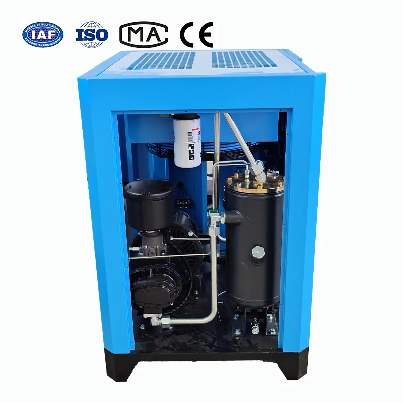China Factory Variable Speed Industrial Machine Screw Air Compressor