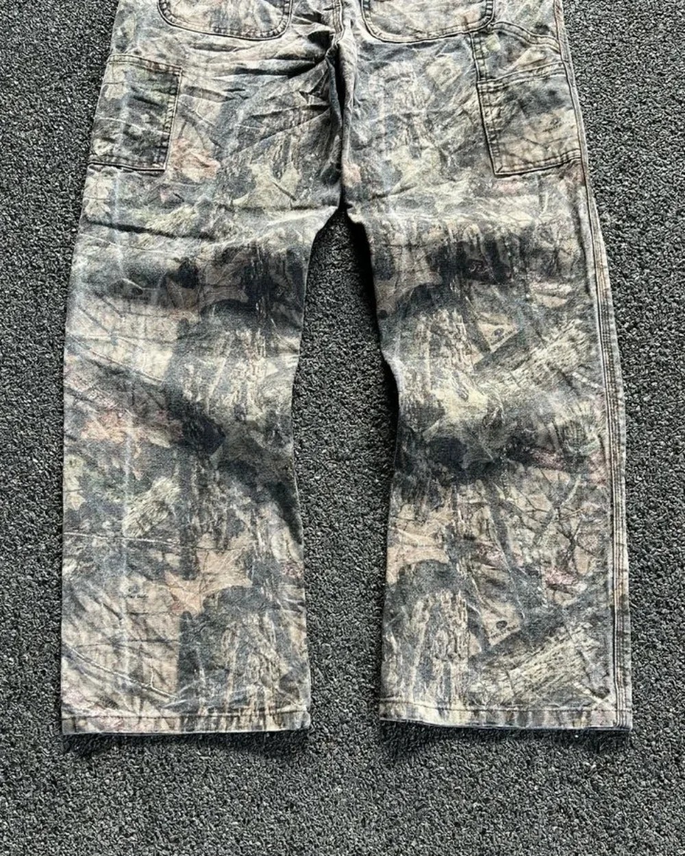 Y2k Camouflage Jeans New American Hip Hop Retro Overs ize Jeans hose Mode Männer Kleidung Straight Leg Wide Leg Jeans Streetwear