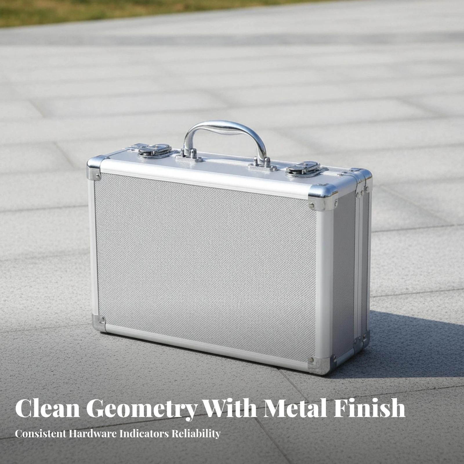 Aluminum Alloy Carrying Case Shielded Hard-Sided Equipment Case Portable Sturdy for Professionals, Travel, Studio