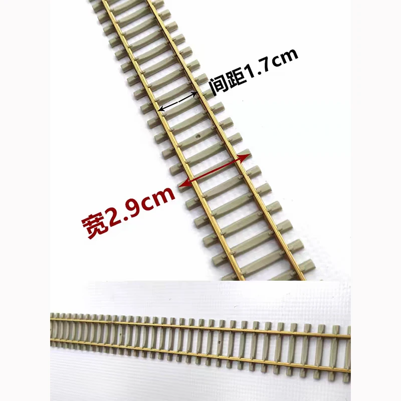 Length 50cm HO Scale1:87 Train Track Model Rail Diy Detachable Splicing Railway Railroad Materials Diorama Kits 1/3/5/10pcs