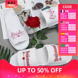 Bridal Party Slippers DIY for Team Bride Bachelorette Shower Bridesmaid Gifts