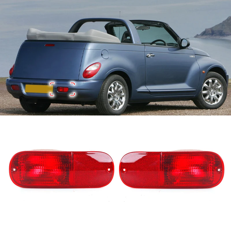 Car Rear Bumper Reflector Light Rear Fog Lamp Without Blubs For Jeep Commander For Chrysler PT Cruiser 2002 2003 2004 2005 