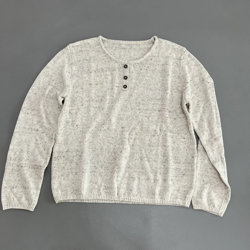 

Knitted Shirt with Front Button Long Sleeved T-shirt Women's Spring and Autumn New Style Hanging Feeling Base Shirt Top