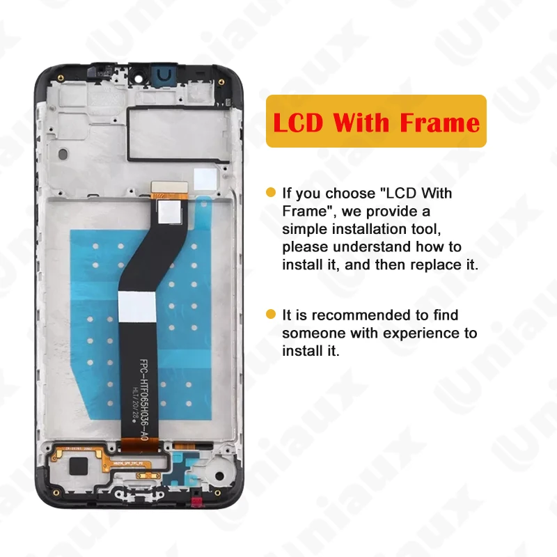 Touch screen digitizer for Motorola Moto G8 power Lite LCD Display with frame, xt2055-2 6.5\