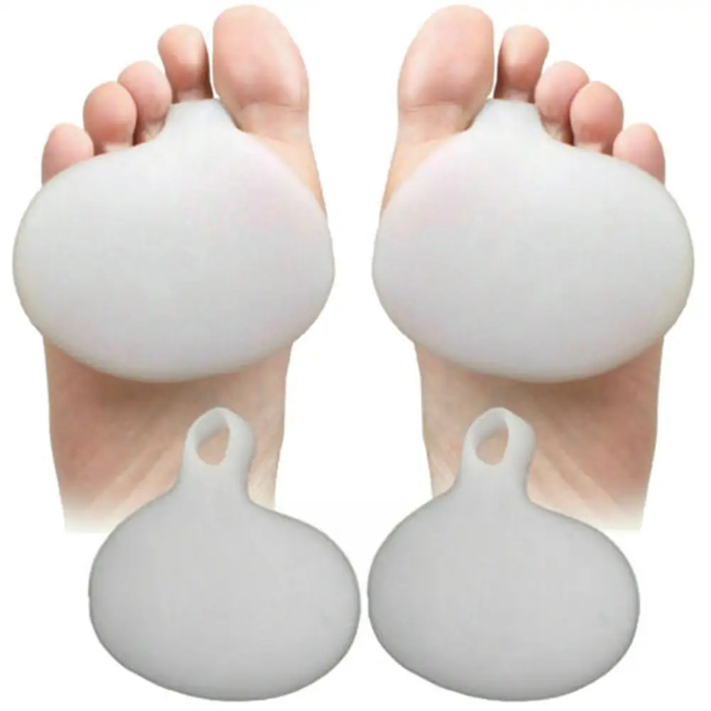 2Pcs/Set Gel Pad For Sensitive Feet Silicone Gel Metatarsal Pads For Shoes Sore Ball Foot Care Tool Feet Pain Shoes Forefoot