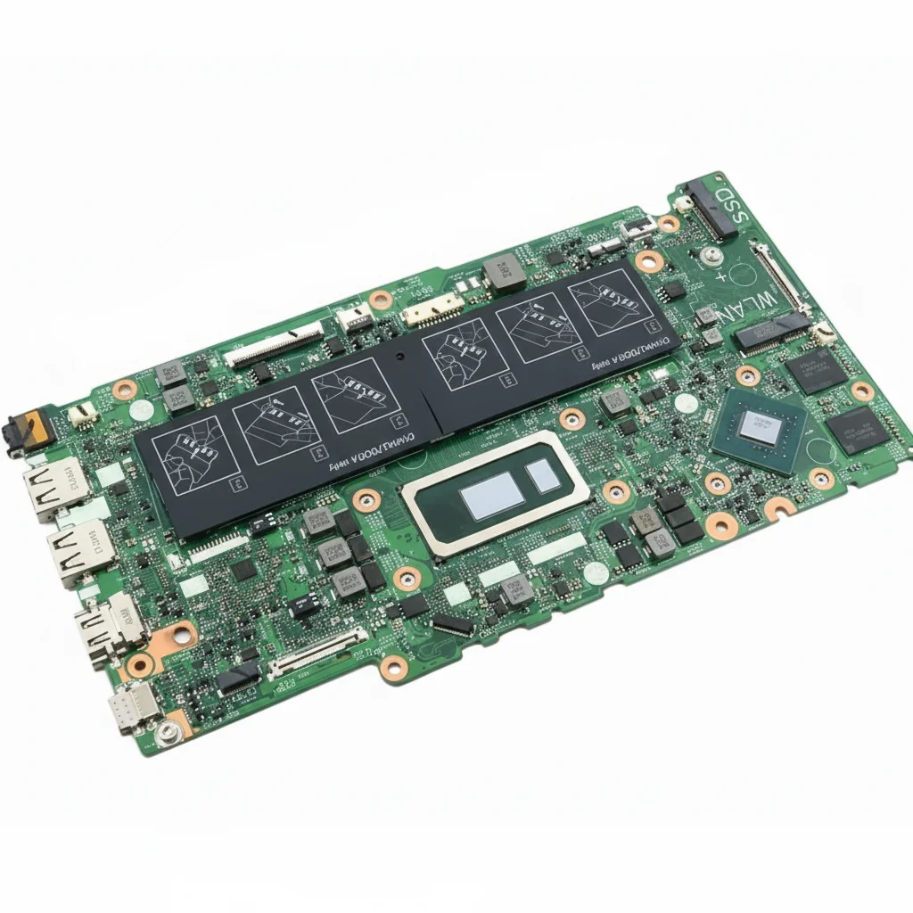 

Dell 7JT6Y Laptop Motherboard - Intel i5-8265U - Nvidia GeForce MX130 N16S-GTR-S-A2 2 GB GDDR5 Discrete - Dual Channel DDR4