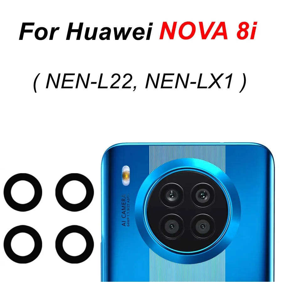 Custodia BRAND SET Per Huawei Nova 8i – Cover Posteriore In Vetro Temperato E Silicone TPU, Marmo Rosa-blu, Antiurto