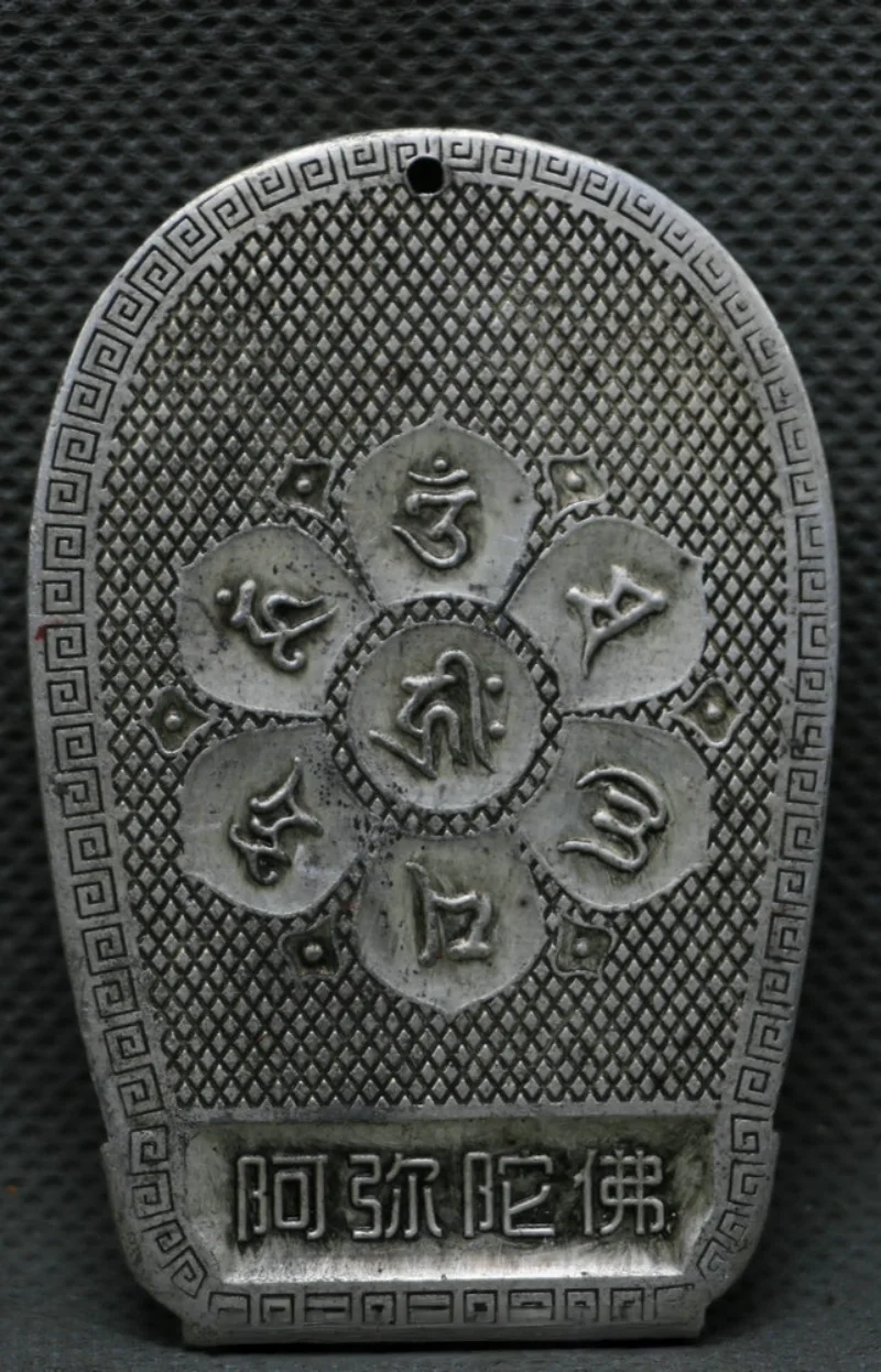 65MM Old Chinese Miao Silver 1000 Arms Avalokiteshvara of Goddess Statues  Amulet