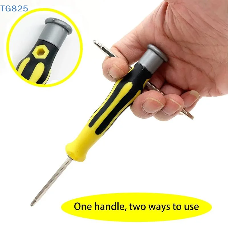 【AN】12 In 1 Screwdriver Set Magnetic Bit Cross Flat Shaped Screwdriver Head Multifunctional Precision Handheld Maintenance Tool