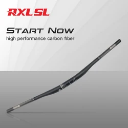 RXL SL MTB Carbon Handlebar Straight Flat/Riser Handle Bar Mountain Bike Accessories 31.8*760/780/800/820 Matt Bicycle Handlebar