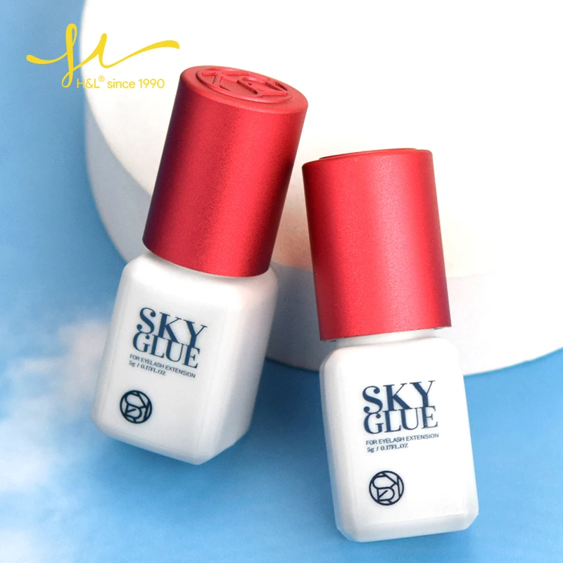 

5ml Sky S Glue 2-3s Dry Time Fastest Korea Glue for Eyelash Extensions Low Odor False Eyelash Glue