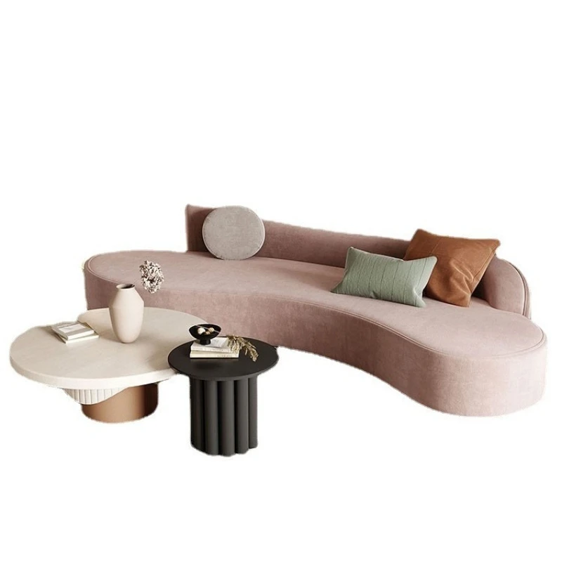 

Nordic wabi wind Internet celebrity designer creative personality solid wood round coffee table light luxury modern simple