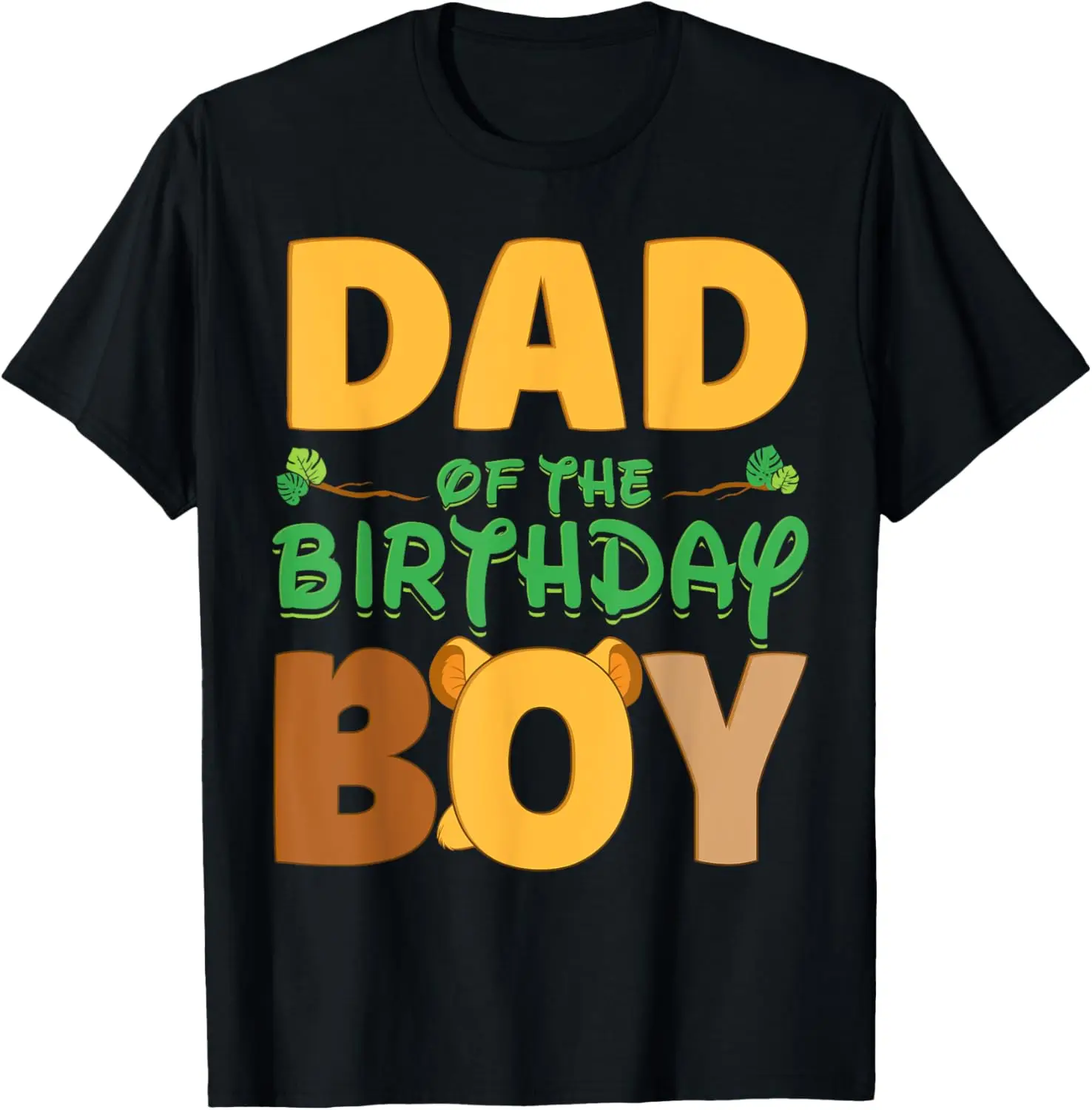 Dad and Mom Birthday Boy Lion Family Party Decorations T-Shirt