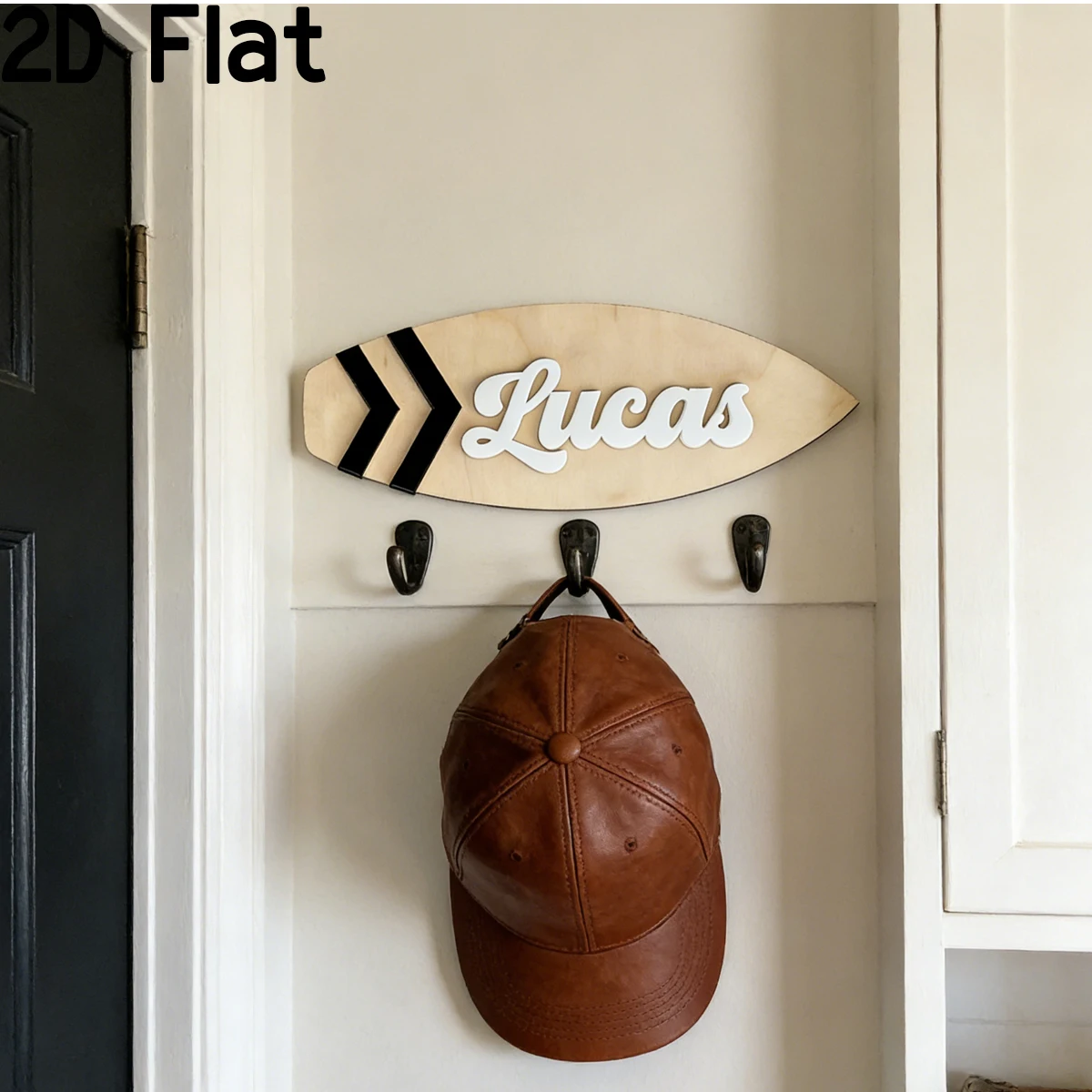 1 Stück personalisierte Surfbrett-Namensschild aus Holz und Acryl, Wanddekoration für Zuhause, Büro, DIY bemalbar, Geschenk für Kinderzimmer, Geburtstag, Hochzeit, Schule