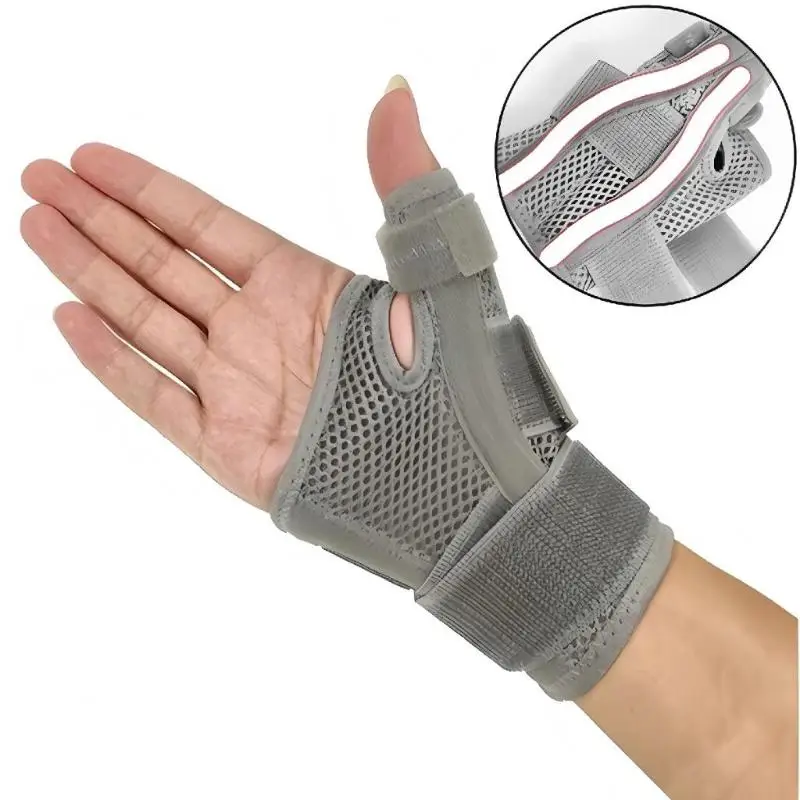 Wrist Thumb Support Brace with Flexible Splint Compression Stabilizer for  Carpal Tunnel Pain Relief Left Right Hand Fit