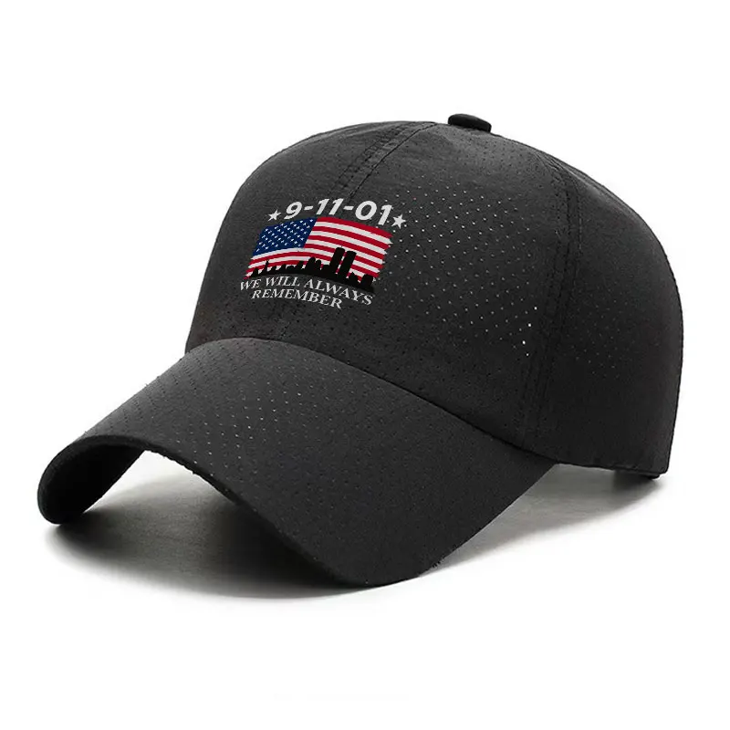 911 Memorial We Will Always Remember Quick Dry Baseball Cap Polyester Adult Adjustable Hat