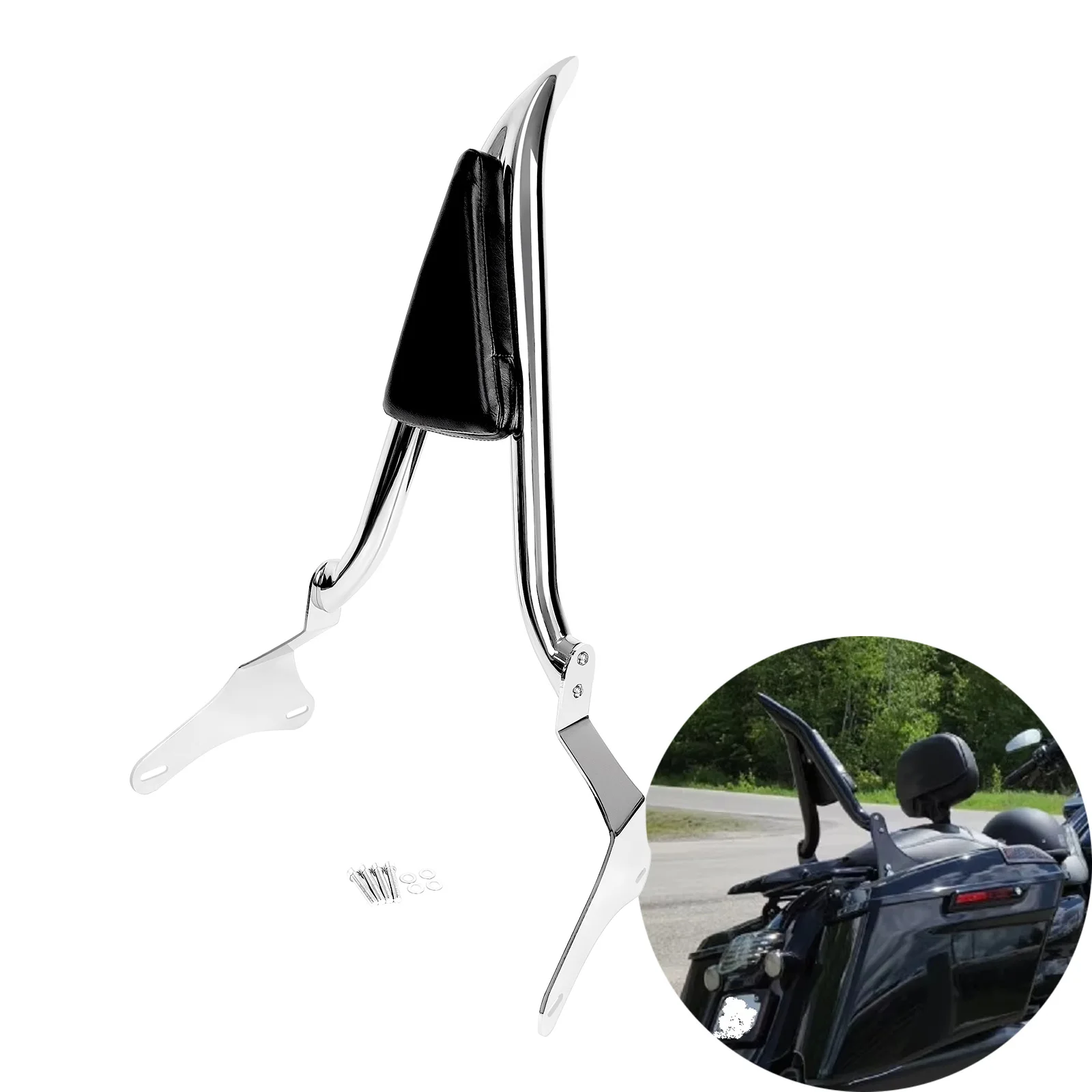 Detachable Motorcycle Rear Backrest Sissybar For Kawasaki 2011-2023 Vulcan VN 1700 Vaquero VN1700 Passenger Sissy Bar Back Rest