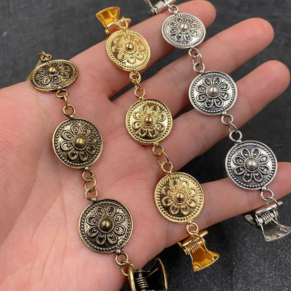Retro Women Dress Decor Alloy Material Sewing Supplies Fasteners for Clothes Clamps for Fabric Clothing Clip Cardigan Clamps