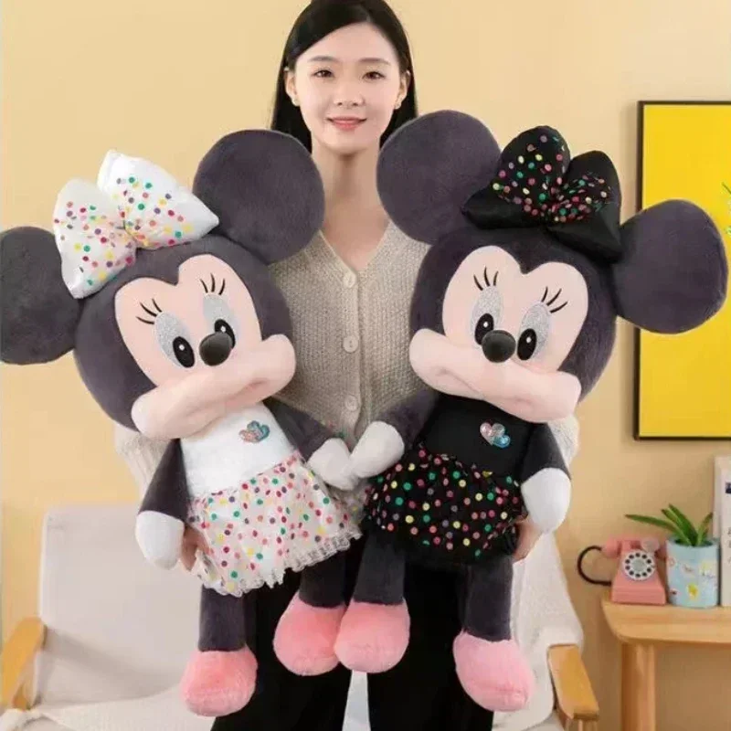 50/75 cm Disney Anime Mickey Minnie Mouse Pluche Gevulde Cartoon Pop Sierkussen Kinderen Verjaardag xmas Gift Speelgoed