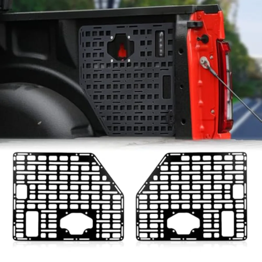 

2 шт., боковая кровать, панель Molle, органайзер для хранения грузов для моделей F150 20152022, прочный держатель внедорожного оборудования для Sh