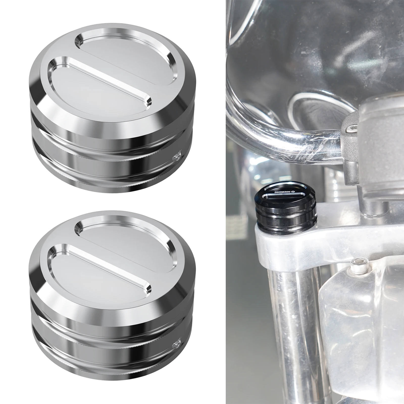 

For 2014-2020 Harley Sportster 883 Super Low XL883L Iron 883 XL883N Fork Top Tube Cap Covers for Harley Iron 1200 2018-2021