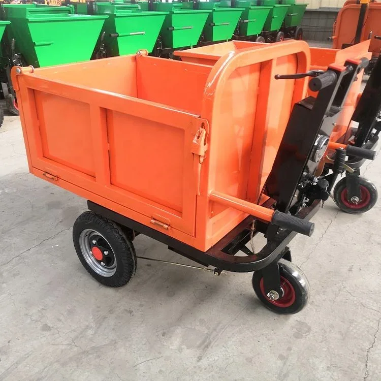 

Good quality Multipurpose Cart hand trolley construction site electric tricycle goods transport trolley farm use ash hopper cart