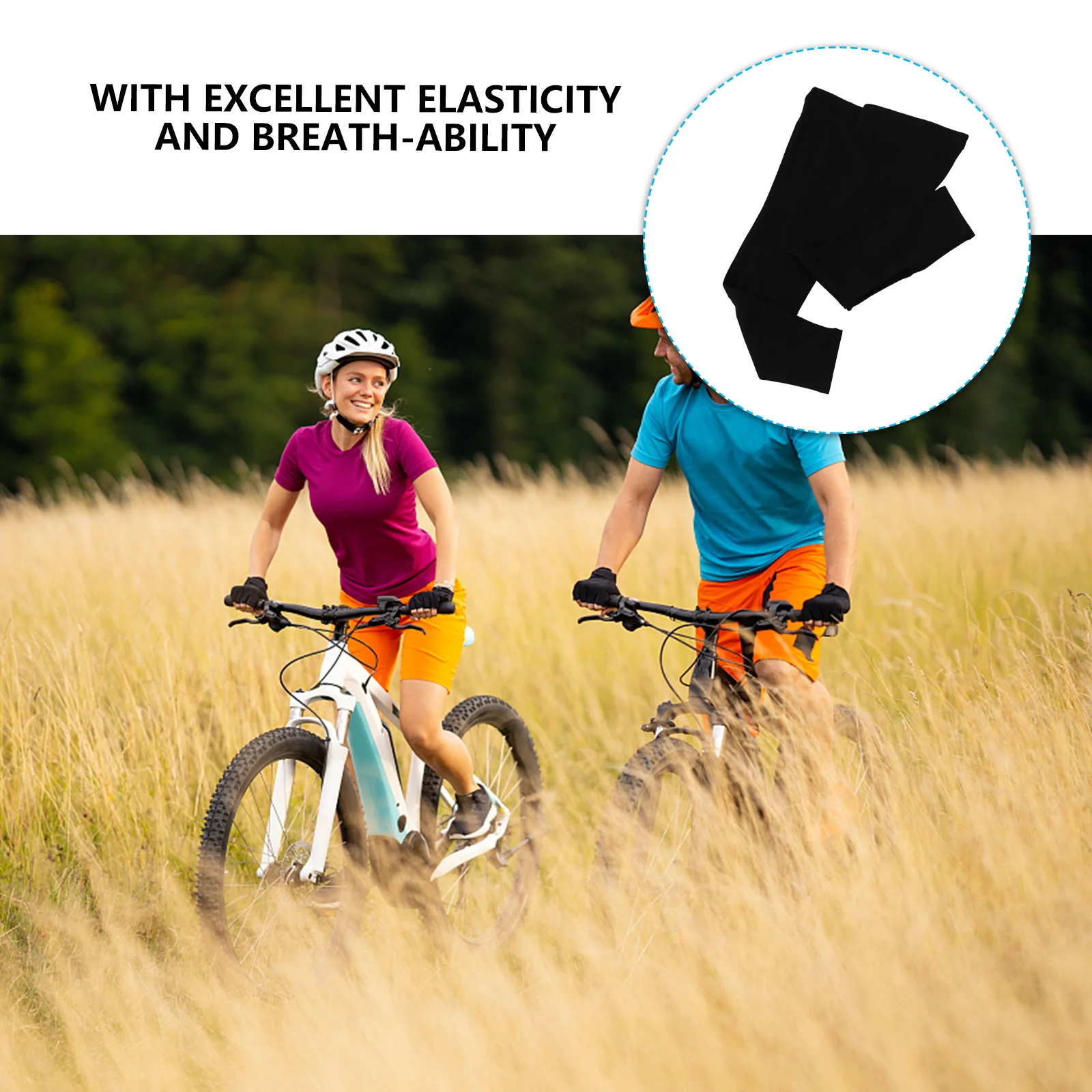 

1Pair Cycling Leg Sleeve Thermal Fleeced Windproof Autumn Winter Knee Warmer Full Long Sports Leg Cover for Riding