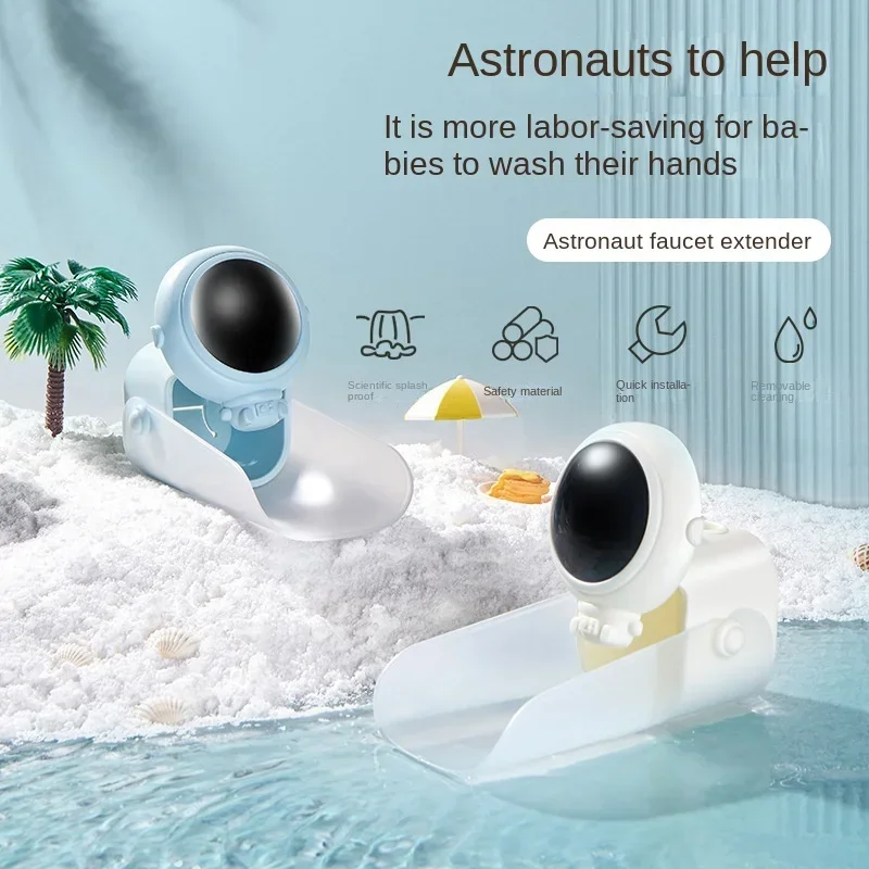 Faucet Extender, Children's Hand Washing God Tiger Cartoon Silicone Extender, Splash Proof Extension Switch, Water Channel