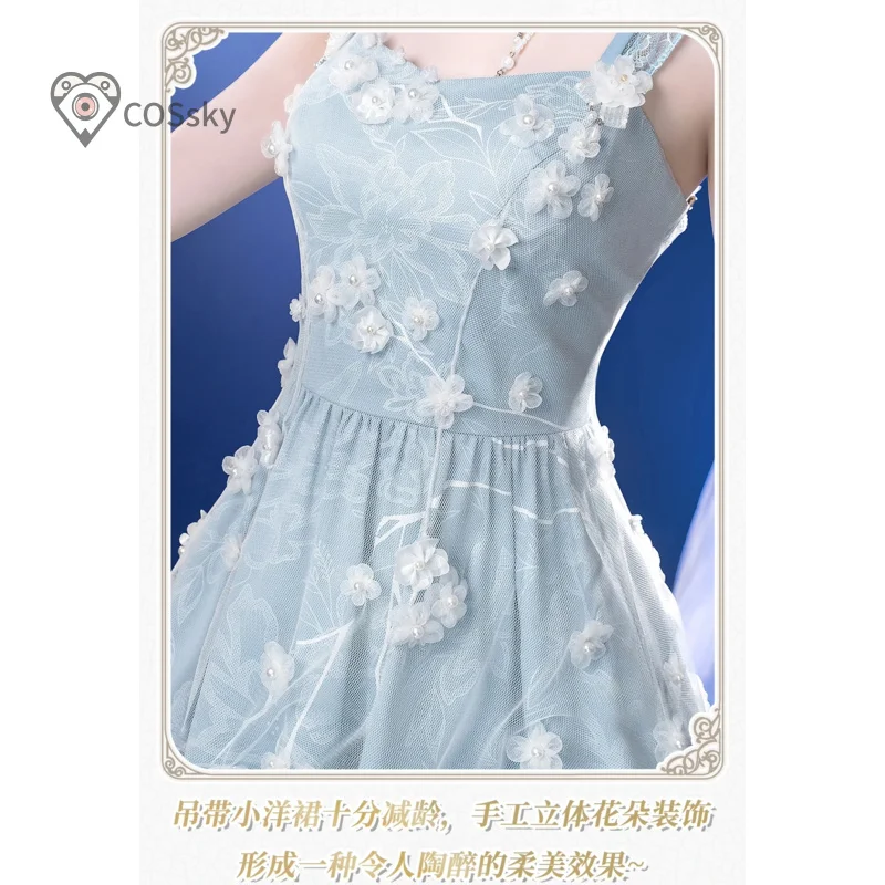 

Game Love and Deepspace Heroine Summer Night Dreams Anime Xavier Cosplay New Zayne Rafayel Woman Sweet Dress Halloween Costume