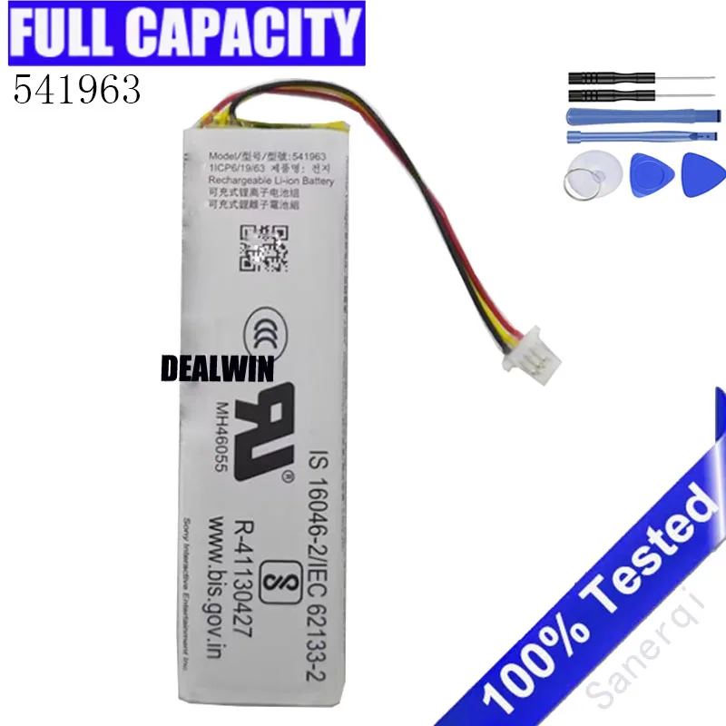 541963 780mAh 3.85V Wireless Headset Battery for Sony Charging Case Bluetooth Speaker Earphone Bateria + free tools