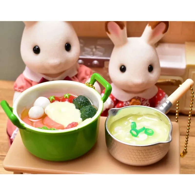 Toys Spirits Capsule Gashapon Figure Kawaii Cute Gacha Simulation Iron Pot Food Claypot Rice Keychain Figurine Miniature Model view 3