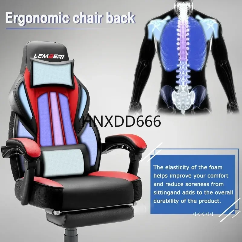 Video Game Chairs with footrest, Big and Tall Gamer Chair for Adults, 400lb Capacity, Racing Style Computer Chair