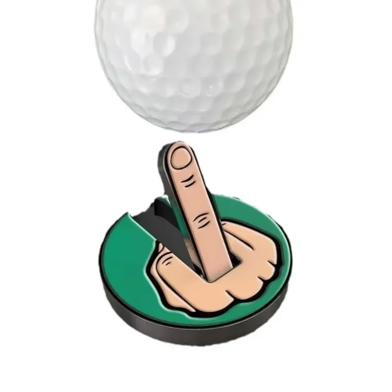 Funny Middle Finger Golf Ball Marker Gift Sports Entertainment Golf Marks