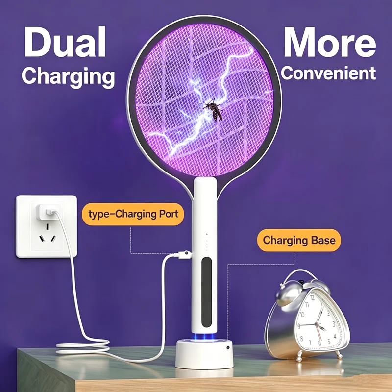 

High Power Electric Mosquito Zapper USB Fast Charging Portable Indoor Bug Catcher
