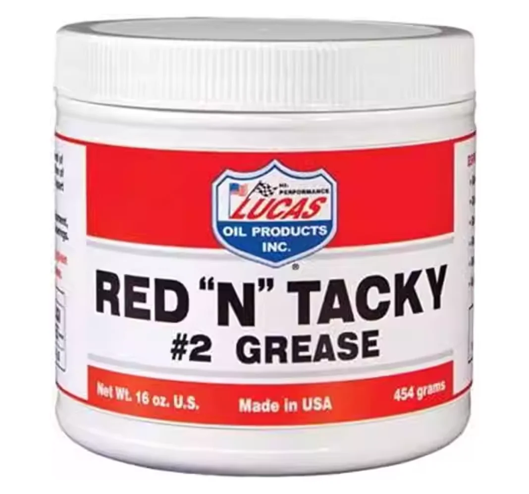 FOR LUCAS OIL 10574 454g (16oz) Red 'N' Tacky Grease for Automotive and Industrial