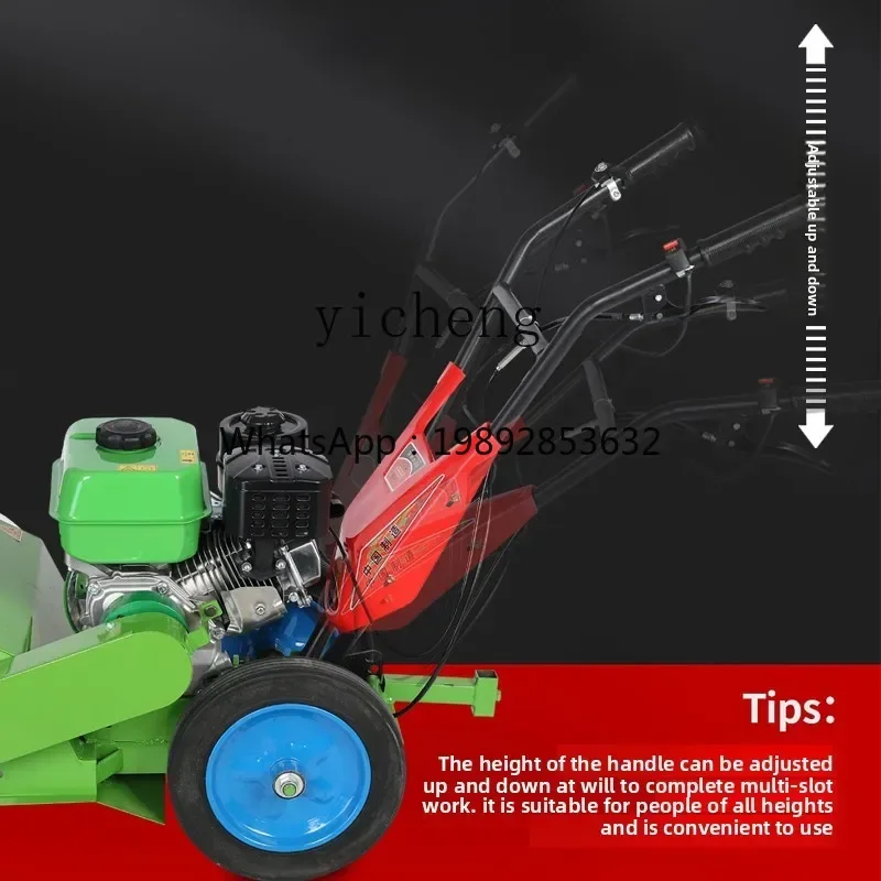 Mała mikro-kultywator TQH, wielofunkcyjna rolnicza kosiarka domowa, kosiarka do sadów i rowów, do rozkurczowywania gleby.