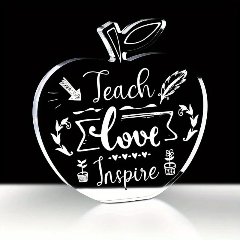 Apple Shape Teacher Gift - Appreciation Paperweight for Back to School & Graduation