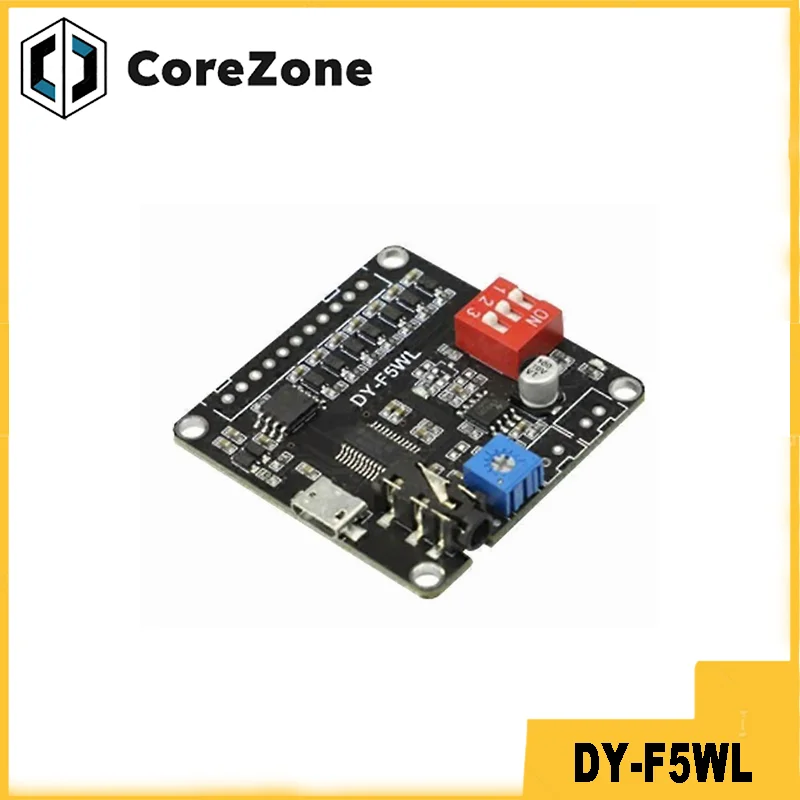 DY-F5WL 5W Power Voice Player MP3 WAV Playback Control Module 9-way Switch One-to-one Trigger Onboard 32Mbit Flash Storage