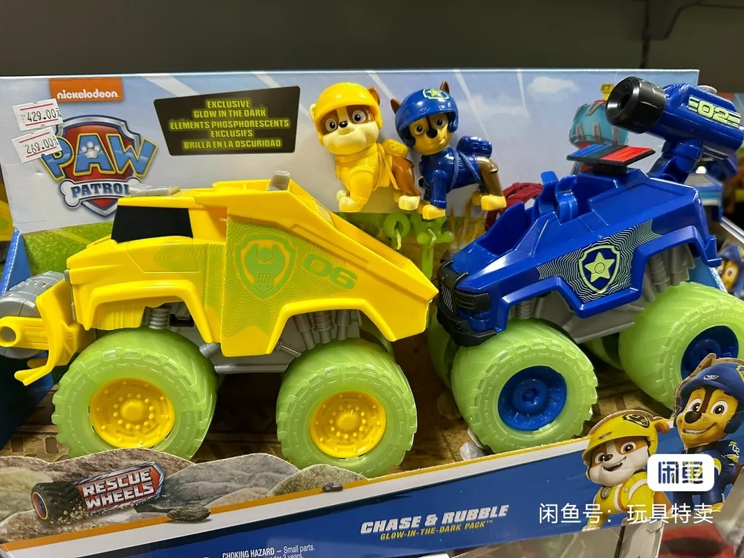 Paw Patrol 큰 트럭 함대 변환 구조 차량 스페셜 에디션 어린이 장난감 선물 순찰 자동차는 변형으로 배출 될 수 있습니다