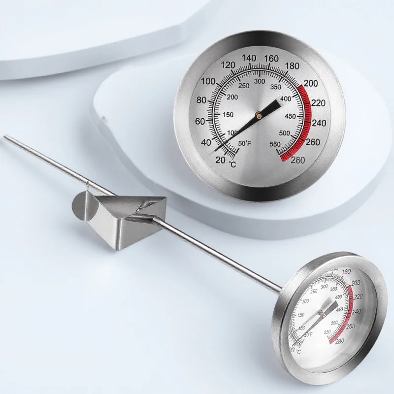 Termometer Daging dengan Probe Panjang dari Baja Tahan Karat untuk Memasak Kalkun, Daging Sapi, Babi, Ham, Makanan, Menggoreng, Permen, Perlengkapan Dapur, Pengukur Suhu