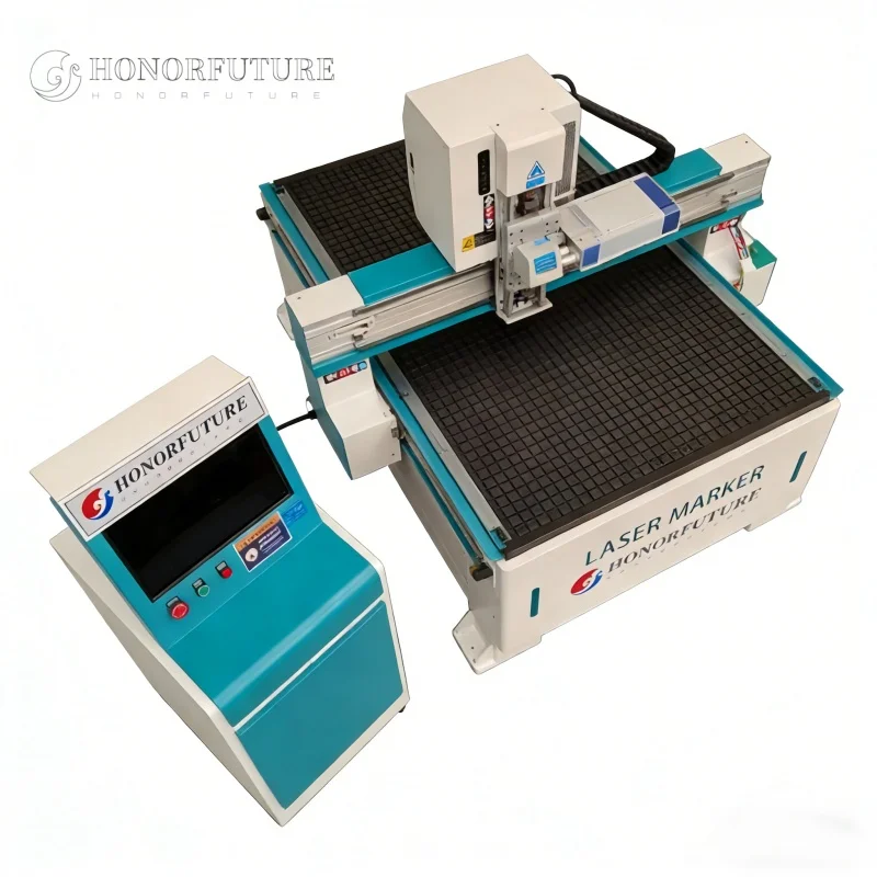 Professional Factory 50W 100W 1325 Large Format Fiber Laser Marking Machine for Mirror Glass and Metal Etching Big Size Sale